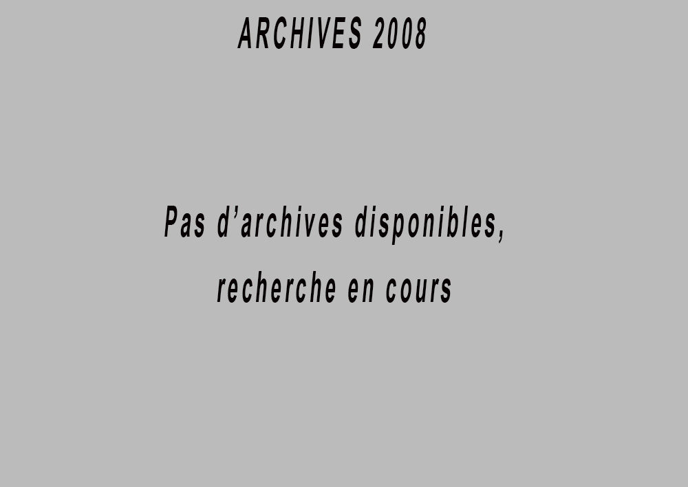 Archives 2008