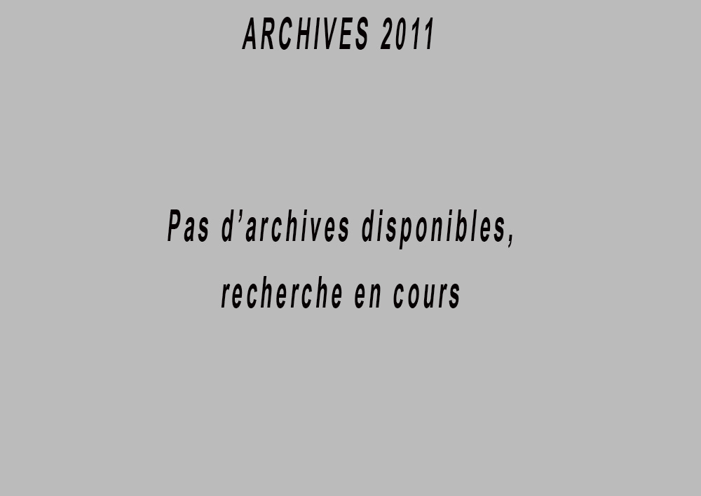 Archives 2011