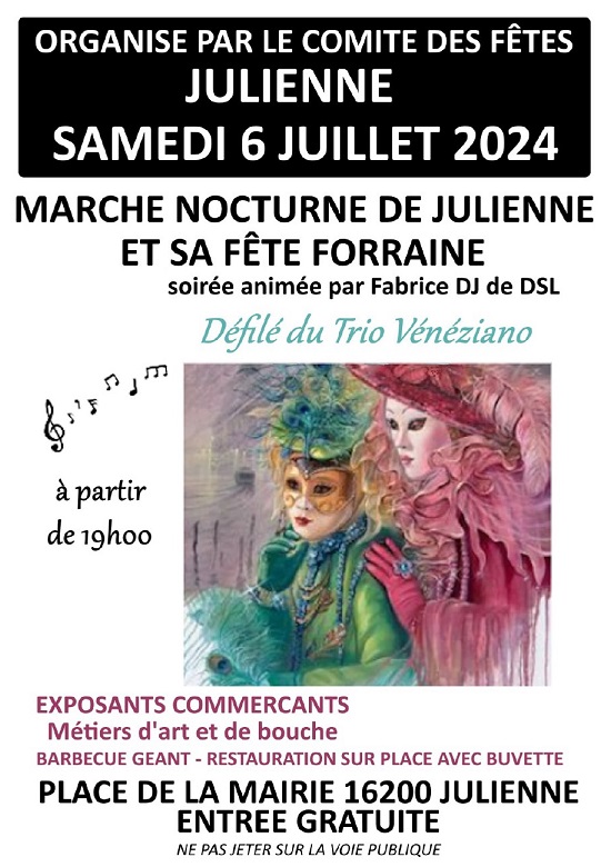 Marché de nuit juillet 2024