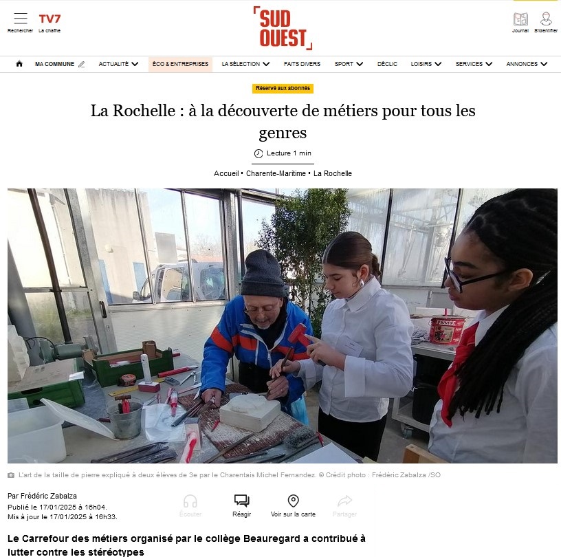 Julienne exporte son savoir sculpture